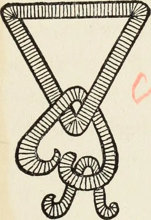 An illustration from Sacred mysteries among the Mayas and the Quiches, 11,500 years ago ; their relation to the sacred mysteries of Egypt, Greece, Chaldea and India; Free Masonry in times anterior to the Temple of Solomon, 1909, leaf 94