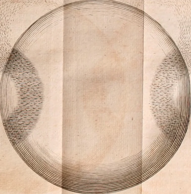An illustration from The Sacred theory of the earth : containing an account of the original of the earth and of all the general changes which it hath already undergone, or is to undergo, till the consumation of all things, 1719, leaf 373