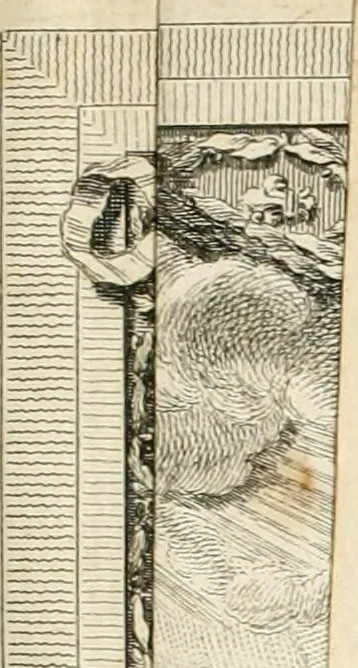 An illustration from Sacre et couronnement de Louis XVI roi de France et de Navarre à Rheims, le 11 juin 1775 : précédé de Recherches sur le sacre des rois de France, depuis Clovis jusqu'a Louis XV : et suivi d'un Journal historique de ce qui s'est passé a cette auguste cérémonie : enrichi d'un très-grand nombre de figures en taille-douce, gravées par le sieur Patas, avec leurs explications, 1775, leaf 10