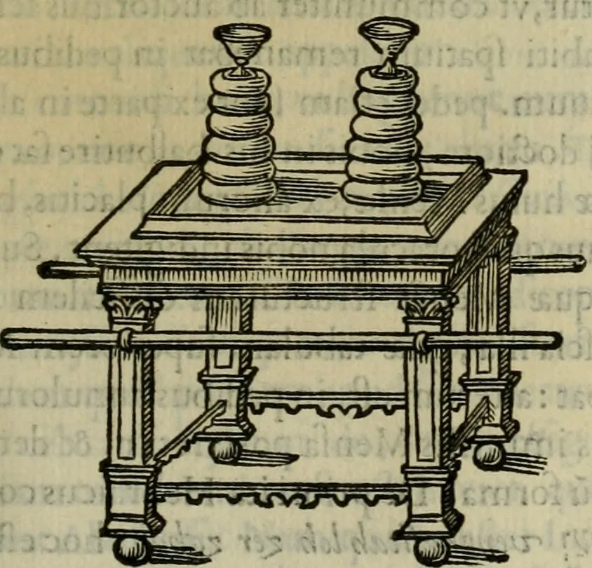 An illustration from Sacrorum elaeochrismaton myrothecium sacroprophanum : in quo ex antiquis Graecis at Latinis scriptoribus quidquid ad nomina, antiquitatem, vsum & abusum oleorum & vnguentorum ex sacris habetur litteris dilucidè explicatur, 1625, leaf 398