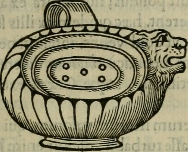 An illustration from Sacrorum elaeochrismaton myrothecium sacroprophanum : in quo ex antiquis Graecis at Latinis scriptoribus quidquid ad nomina, antiquitatem, vsum & abusum oleorum & vnguentorum ex sacris habetur litteris dilucidè explicatur, 1625, leaf 458