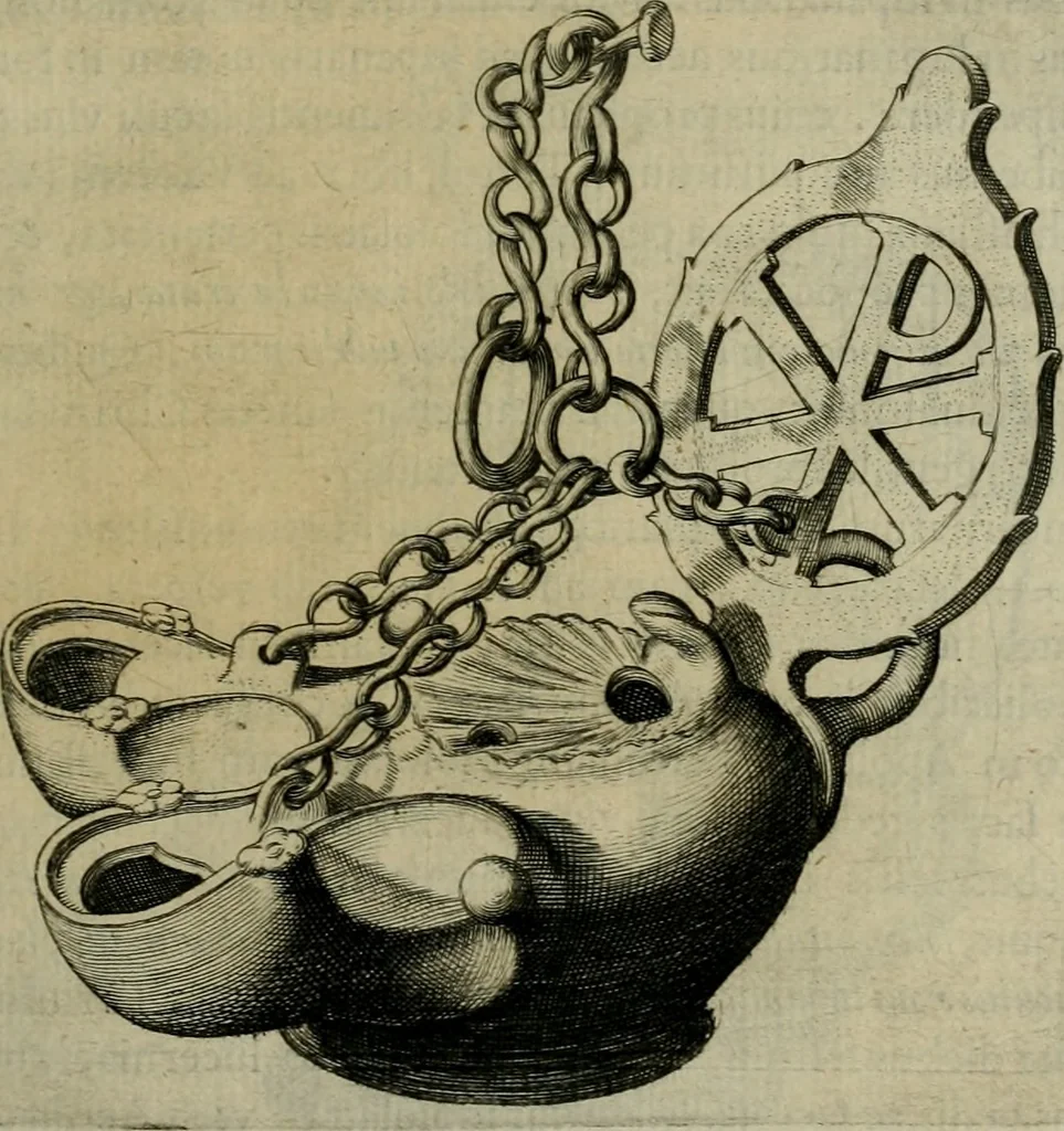 An illustration from Sacrorum elaeochrismaton myrothecium sacroprophanum : in quo ex antiquis Graecis at Latinis scriptoribus quidquid ad nomina, antiquitatem, vsum & abusum oleorum & vnguentorum ex sacris habetur litteris dilucidè explicatur, 1625, leaf 82