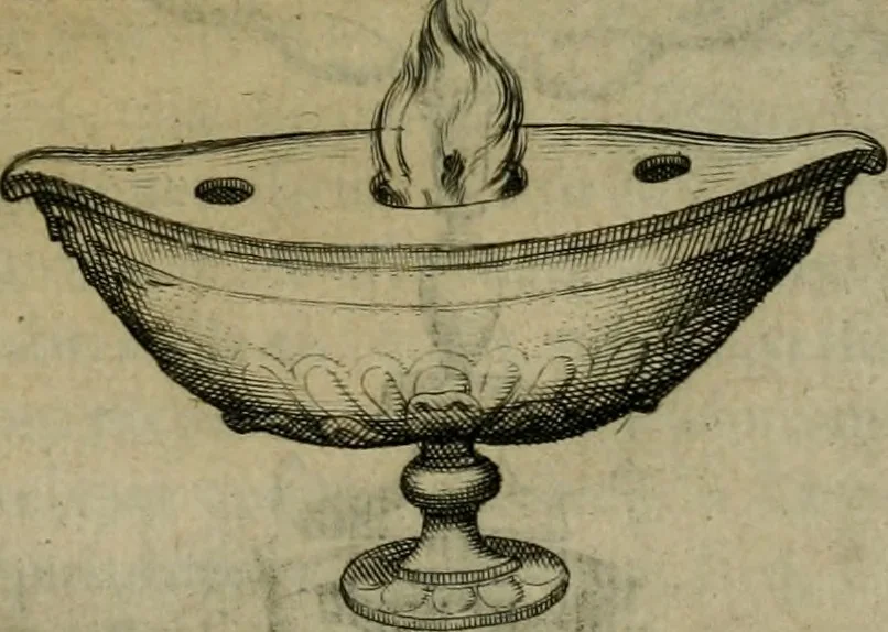 An illustration from Sacrorum elaeochrismaton myrothecium sacroprophanum : in quo ex antiquis Graecis at Latinis scriptoribus quidquid ad nomina, antiquitatem, vsum & abusum oleorum & vnguentorum ex sacris habetur litteris dilucidè explicatur, 1625, leaf 86