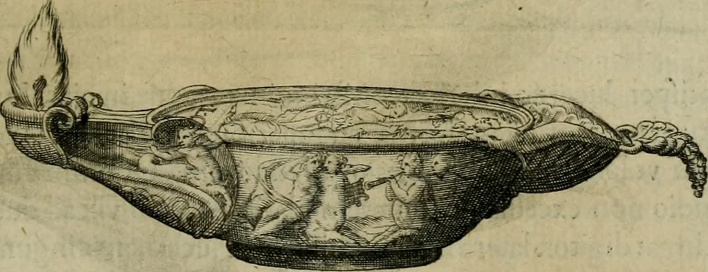 An illustration from Sacrorum elaeochrismaton myrothecium sacroprophanum : in quo ex antiquis Graecis at Latinis scriptoribus quidquid ad nomina, antiquitatem, vsum & abusum oleorum & vnguentorum ex sacris habetur litteris dilucidè explicatur, 1625, leaf 92