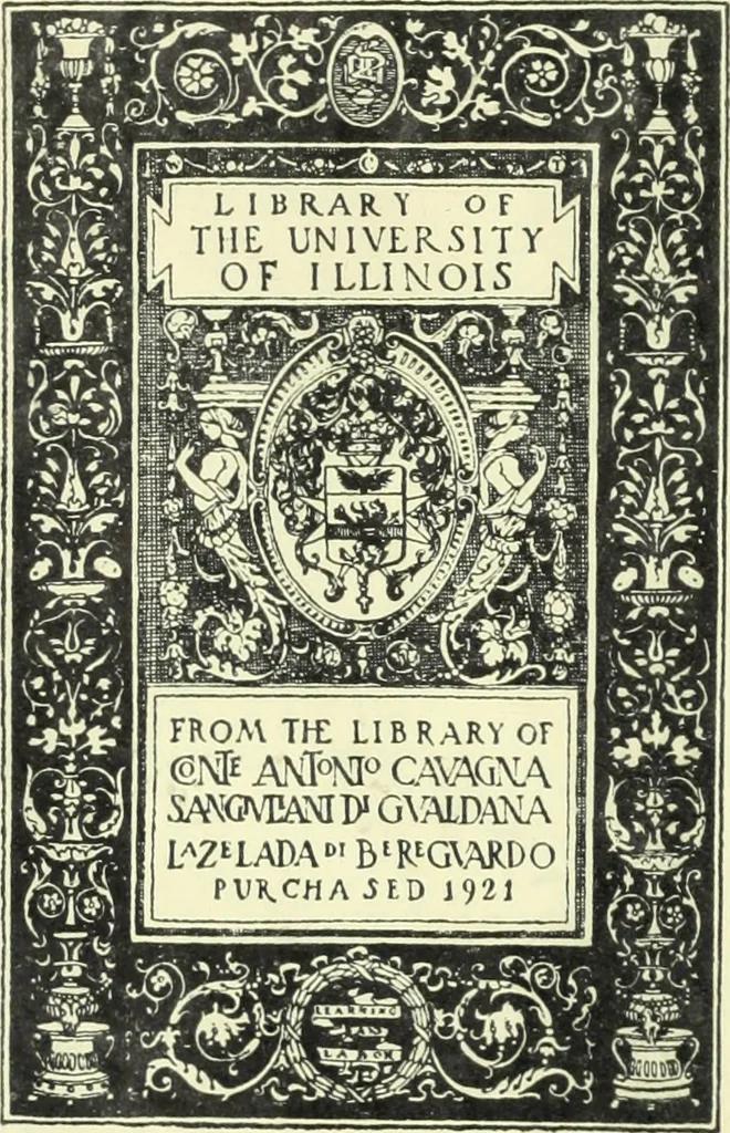 An illustration from Sacrosanctus Evangeliorum codex S. Eusebii Magni, episcopi et martyris, manu exaratus, ex autographo Basilicae vercellensis, ad unguem exhibitus, nunc primum in lucem prodit, opera et studio Joannis Andreae Irici Tridinensis, Collegii Ambrosiani Doctoris, cum ejusdem praefatione, notis, & concordantibus aliorum codicum, & ss. pp. lectionibus, 1748, leaf 1