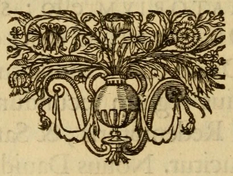 An illustration from Sacrvm oratorivm piarvm imaginvm immacvlatae Mariae et animae creatae : ac baptismo, poenitentia, et evcharistia innovatae : ars nova bene vivendi et moriende, sacris piarum imaginum emblematis figurata & illustrata, 1634, leaf 14