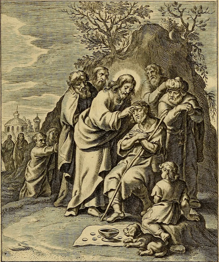 An illustration from Sacrum Oratorium piarum imaginum Immaculatae Mariae et animae creatae ac baptismo, poenitentia, et eucharistia innouatae : ars noua bene viuendi et moriendi, sacris piarum imaginum emblematis figurata & illustrata, 1634, leaf 300