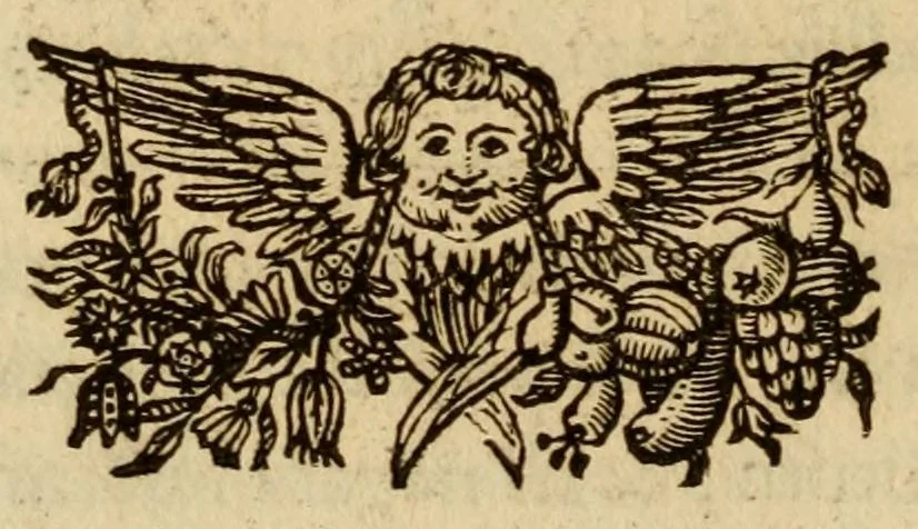An illustration from Sacrvm oratorivm piarvm imaginvm immacvlatae Mariae et animae creatae : ac baptismo, poenitentia, et evcharistia innovatae : ars nova bene vivendi et moriende, sacris piarum imaginum emblematis figurata & illustrata, 1634, leaf 58