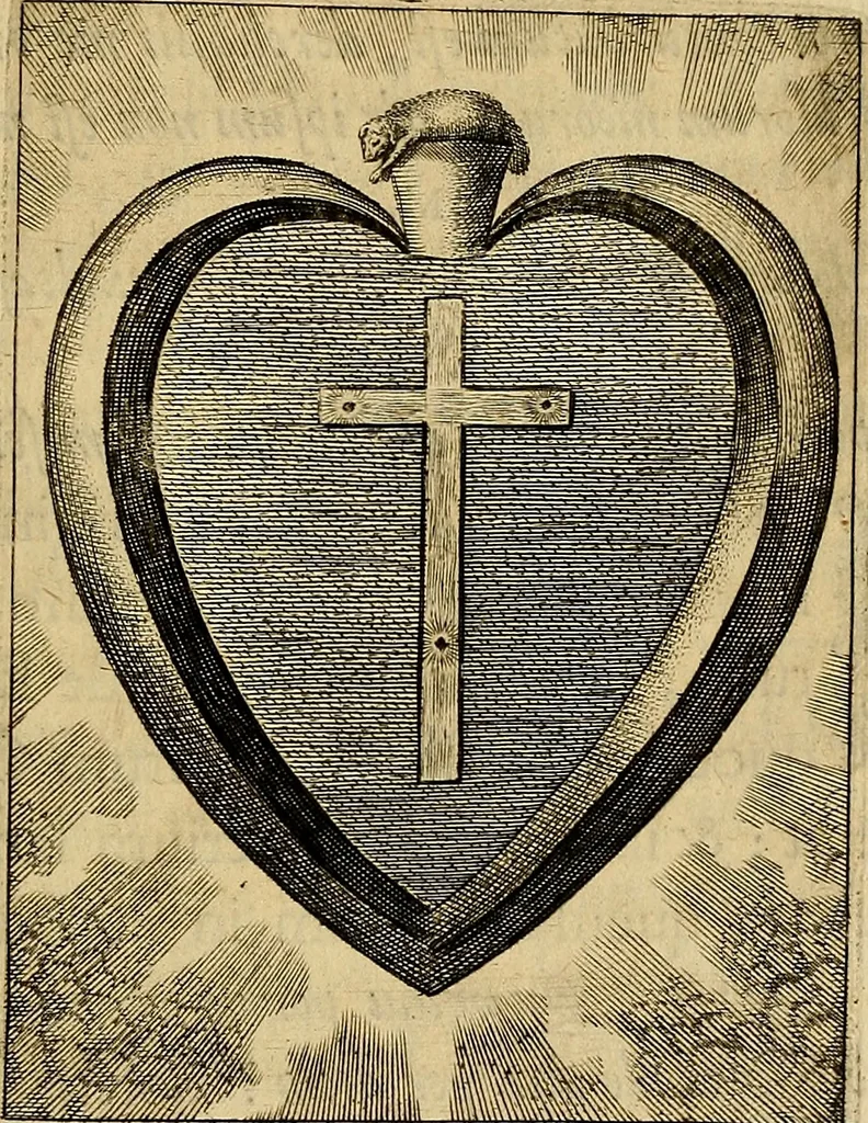 An illustration from Sacrum Oratorium piarum imaginum Immaculatae Mariae et animae creatae ac baptismo, poenitentia, et eucharistia innouatae : ars noua bene viuendi et moriendi, sacris piarum imaginum emblematis figurata & illustrata, 1634, leaf 740
