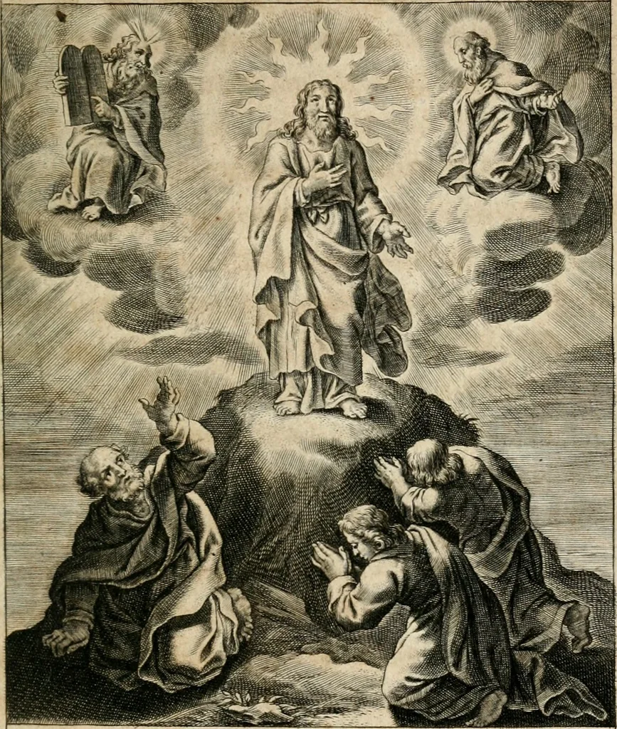 An illustration from Sacrvm oratorivm piarvm imaginvm immacvlatae Mariae et animae creatae : ac baptismo, poenitentia, et evcharistia innovatae : ars nova bene vivendi et moriende, sacris piarum imaginum emblematis figurata & illustrata, 1634, leaf 326