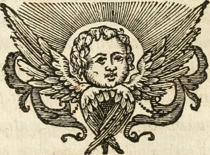 An illustration from Sacrvm oratorivm piarvm imaginvm immacvlatae Mariae et animae creatae : ac baptismo, poenitentia, et evcharistia innovatae : ars nova bene vivendi et moriende, sacris piarum imaginum emblematis figurata & illustrata, 1634, leaf 35