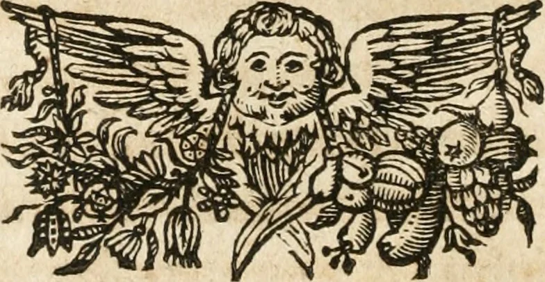 An illustration from Sacrvm oratorivm piarvm imaginvm immacvlatae Mariae et animae creatae : ac baptismo, poenitentia, et evcharistia innovatae : ars nova bene vivendi et moriende, sacris piarum imaginum emblematis figurata & illustrata, 1634, leaf 59