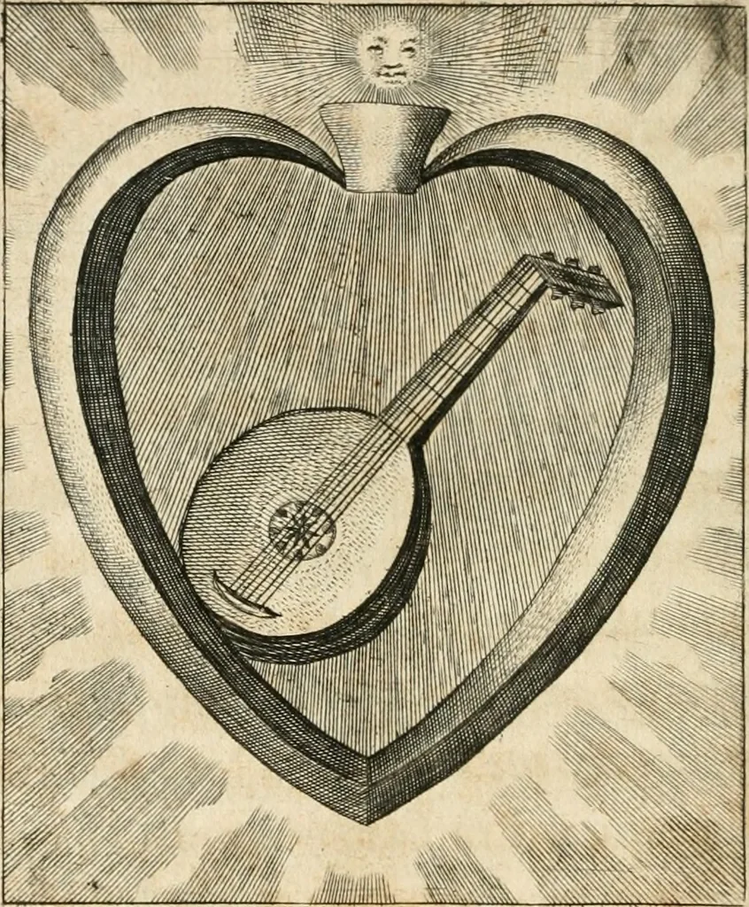 An illustration from Sacrvm oratorivm piarvm imaginvm immacvlatae Mariae et animae creatae : ac baptismo, poenitentia, et evcharistia innovatae : ars nova bene vivendi et moriende, sacris piarum imaginum emblematis figurata & illustrata, 1634, leaf 707