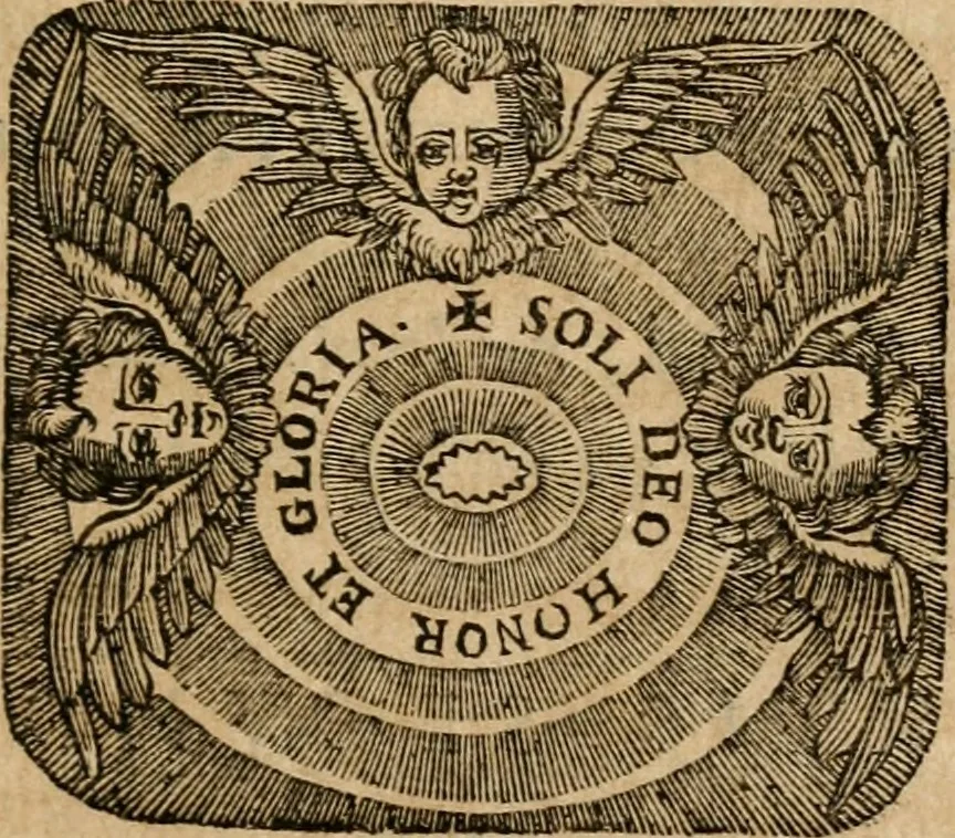 An illustration from Sacrvm oratorivm piarvm imaginvm immacvlatae Mariae et animae creatae : ac baptismo, poenitentia, et evcharistia innovatae : ars nova bene vivendi et moriende, sacris piarum imaginum emblematis figurata & illustrata, 1634, leaf 792
