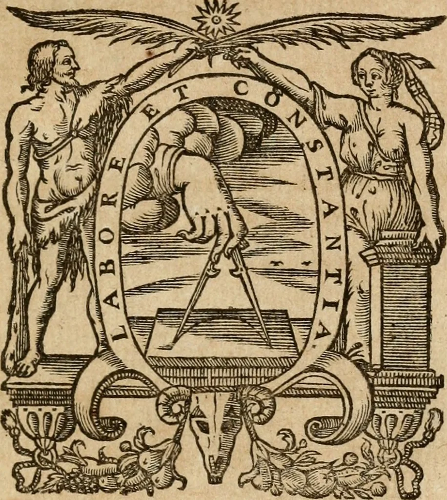 An illustration from Sacrvm oratorivm piarvm imaginvm immacvlatae Mariae et animae creatae : ac baptismo, poenitentia, et evcharistia innovatae : ars nova bene vivendi et moriende, sacris piarum imaginum emblematis figurata & illustrata, 1634, leaf 802