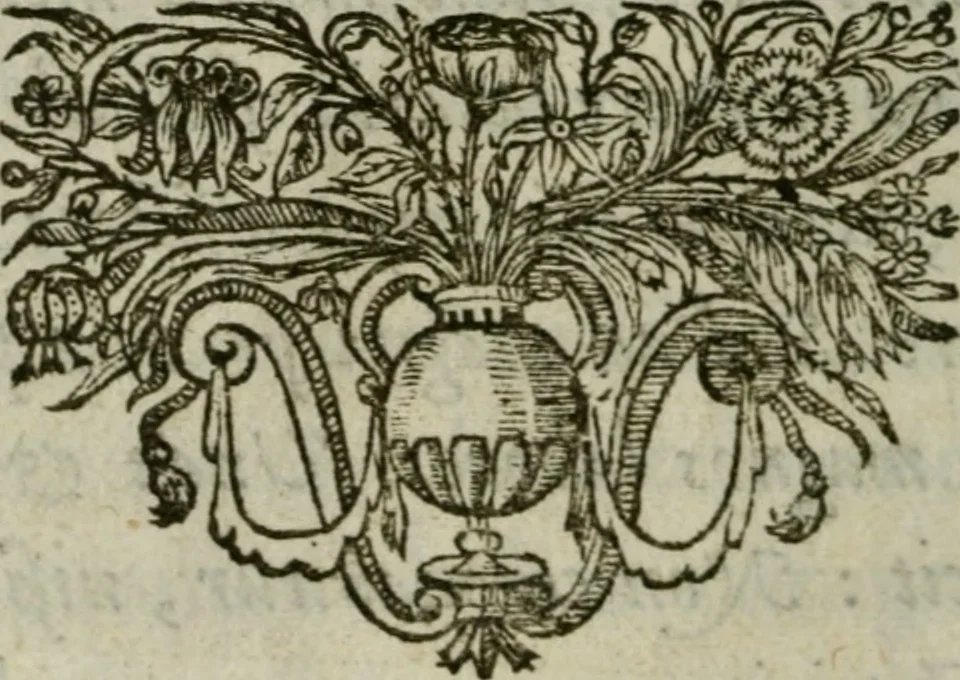 An illustration from Sacrvm sanctvarivm crvcis et patientiae crvcifixorvm et crvciferorvm, emblematicis imaginibvs laborantivm et aegrotantivm ornatvm: artifices gloriosi novae artis bene vivendi et moriendi, 1634, leaf 107