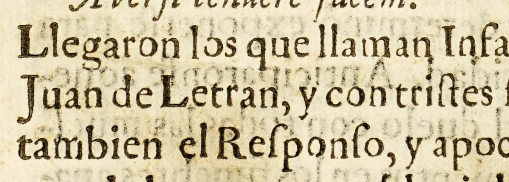 An illustration from Sagrado padron y panegyricos sermones a la memoria debida al sumptuoso magnifico templo, y curiosa basílica del convento de religiosas del glorioso abad San Bernardo, : que edificò en su mayor parte el capitan D. Ioseph de Retes Largache, difu[n]to cavallero del Orden de Santiago, y consumaron en su cabal perfeccion su sobrino don Domingo de Retes, y doña Teresa de Retes y Paz, su hija, en esta dos vezes imperial, y siempre leal ciudad de Mexico, con la pompa funebre de la translacion de sus huessos, que erige en descripcion historica panegyrica,, 1691, leaf 252
