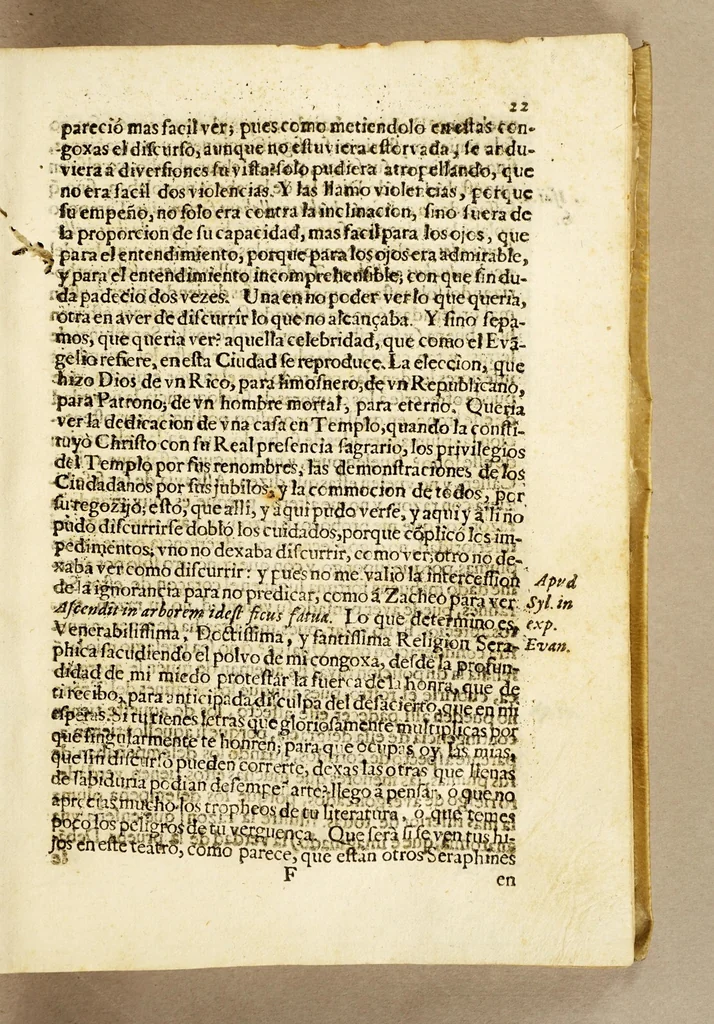 An illustration from Sagrado padron y panegyricos sermones a la memoria debida al sumptuoso magnifico templo, y curiosa basílica del convento de religiosas del glorioso abad San Bernardo, : que edificò en su mayor parte el capitan D. Ioseph de Retes Largache, difu[n]to cavallero del Orden de Santiago, y consumaron en su cabal perfeccion su sobrino don Domingo de Retes, y doña Teresa de Retes y Paz, su hija, en esta dos vezes imperial, y siempre leal ciudad de Mexico, con la pompa funebre de la translacion de sus huessos, que erige en descripcion historica panegyrica,, 1691, leaf 65