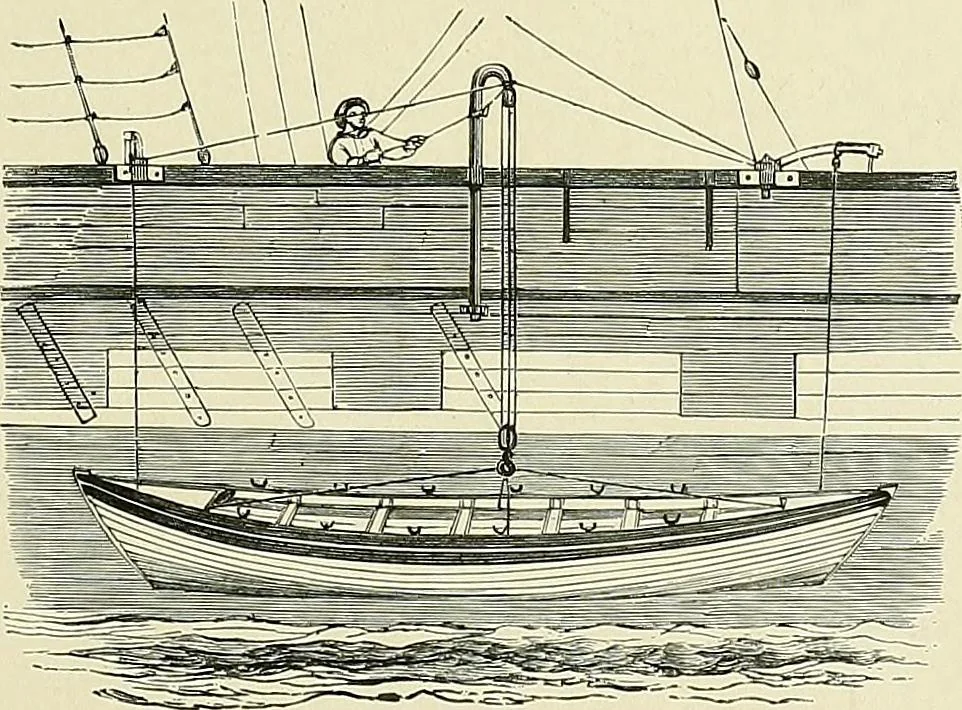 An illustration from The sailing boat, a treatise on sailing boats and small yachts, their varieties of type, sails, rig, etc. With practical directions for sailing and management; also, the one-design and restricted classes, fishing and shooting boats, sailing chariots and ice yachts, foreign and colonial boats, canoes, etc., etc, 1901, leaf 186