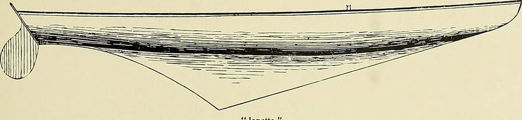 An illustration from The sailing boat, a treatise on sailing boats and small yachts, their varieties of type, sails, rig, etc. With practical directions for sailing and management; also, the one-design and restricted classes, fishing and shooting boats, sailing chariots and ice yachts, foreign and colonial boats, canoes, etc., etc, 1901, leaf 242