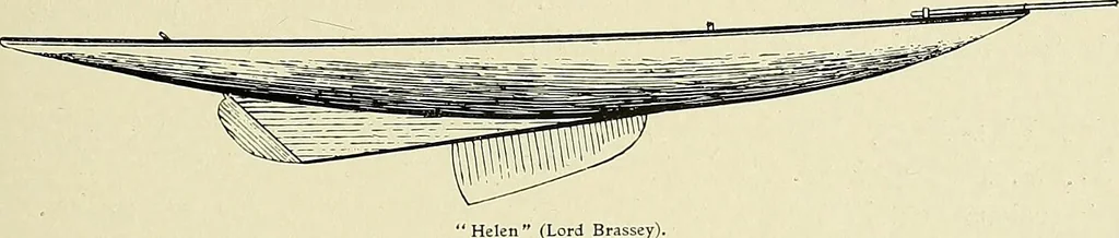 An illustration from The sailing boat, a treatise on sailing boats and small yachts, their varieties of type, sails, rig, etc. With practical directions for sailing and management; also, the one-design and restricted classes, fishing and shooting boats, sailing chariots and ice yachts, foreign and colonial boats, canoes, etc., etc, 1901, leaf 244
