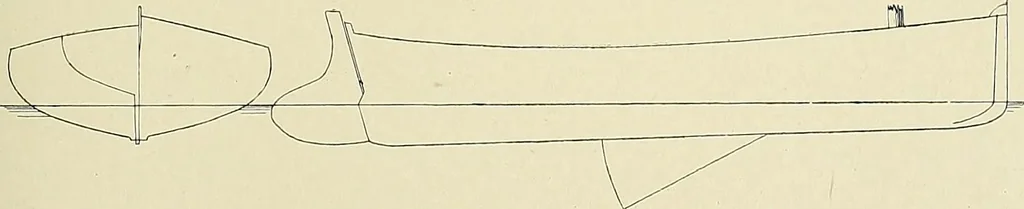 An illustration from The sailing boat, a treatise on sailing boats and small yachts, their varieties of type, sails, rig, etc. With practical directions for sailing and management; also, the one-design and restricted classes, fishing and shooting boats, sailing chariots and ice yachts, foreign and colonial boats, canoes, etc., etc, 1901, leaf 292
