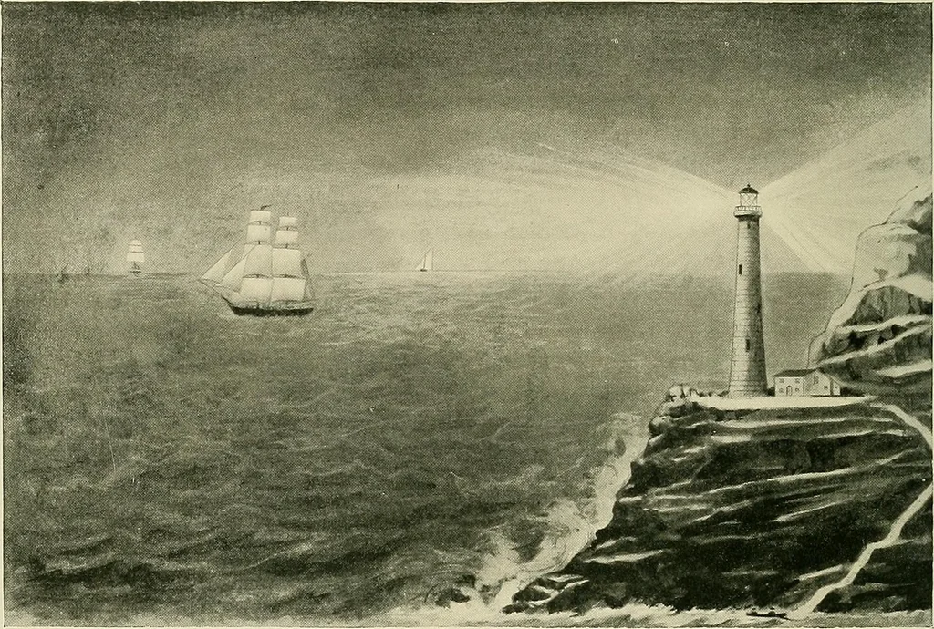 An illustration from The sailing boat, a treatise on sailing boats and small yachts, their varieties of type, sails, rig, etc. With practical directions for sailing and management; also, the one-design and restricted classes, fishing and shooting boats, sailing chariots and ice yachts, foreign and colonial boats, canoes, etc., etc, 1901, leaf 373