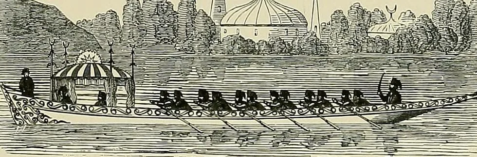 An illustration from The sailing boat, a treatise on sailing boats and small yachts, their varieties of type, sails, rig, etc. With practical directions for sailing and management; also, the one-design and restricted classes, fishing and shooting boats, sailing chariots and ice yachts, foreign and colonial boats, canoes, etc., etc, 1901, leaf 451