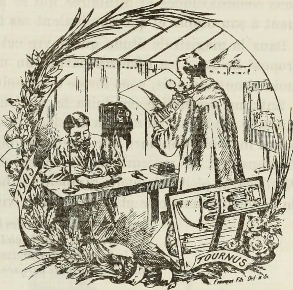 An illustration from Saint-Philibert de Tournus, 1905, leaf 24