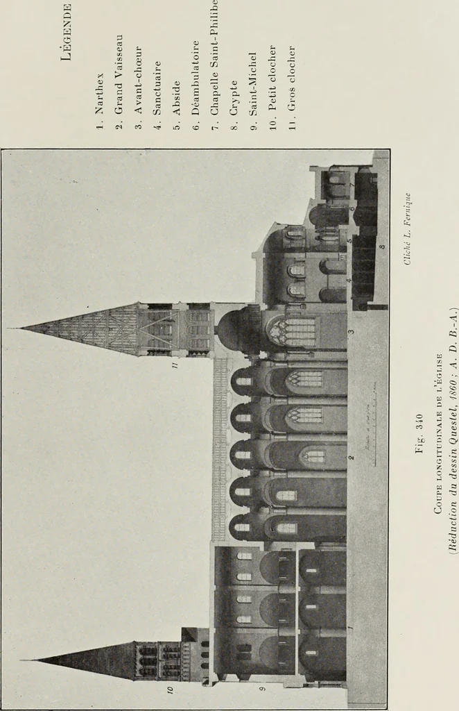 An illustration from Saint-Philibert de Tournus, 1905, leaf 306