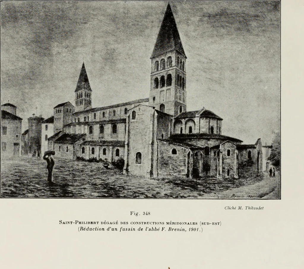 An illustration from Saint-Philibert de Tournus, 1905, leaf 348