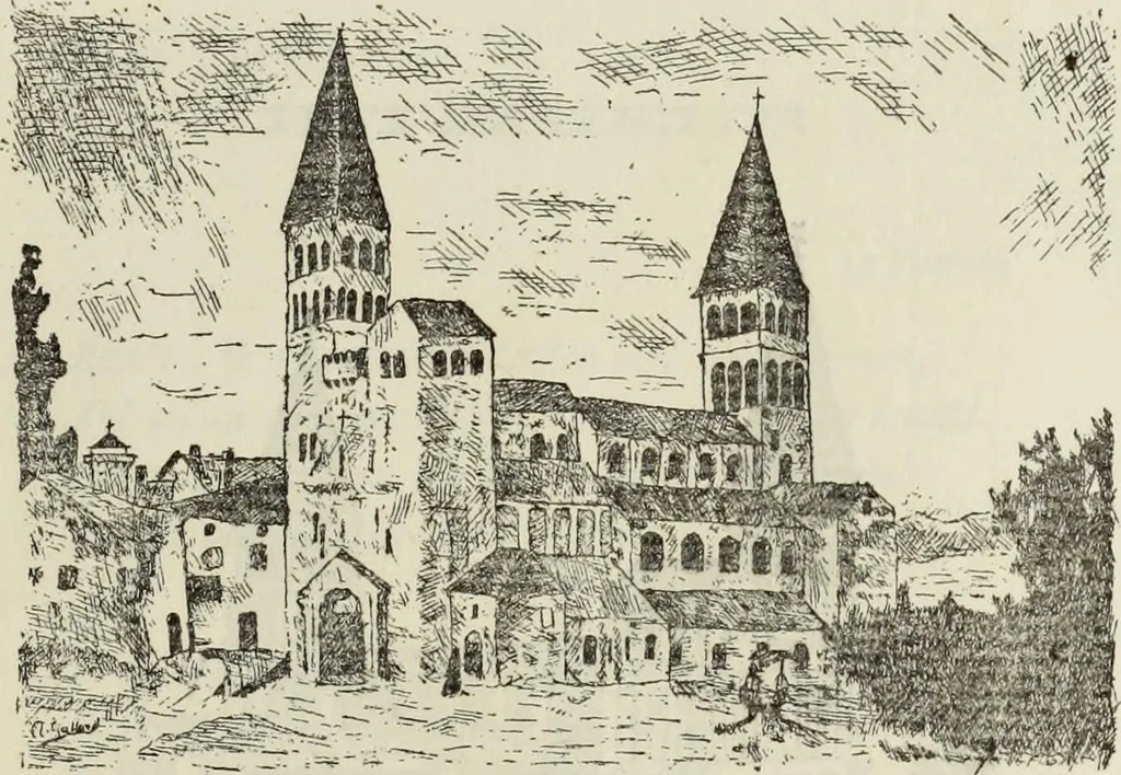 An illustration from Saint-Philibert de Tournus, 1905, leaf 350