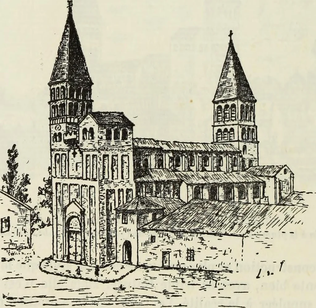 An illustration from Saint-Philibert de Tournus, 1905, leaf 351