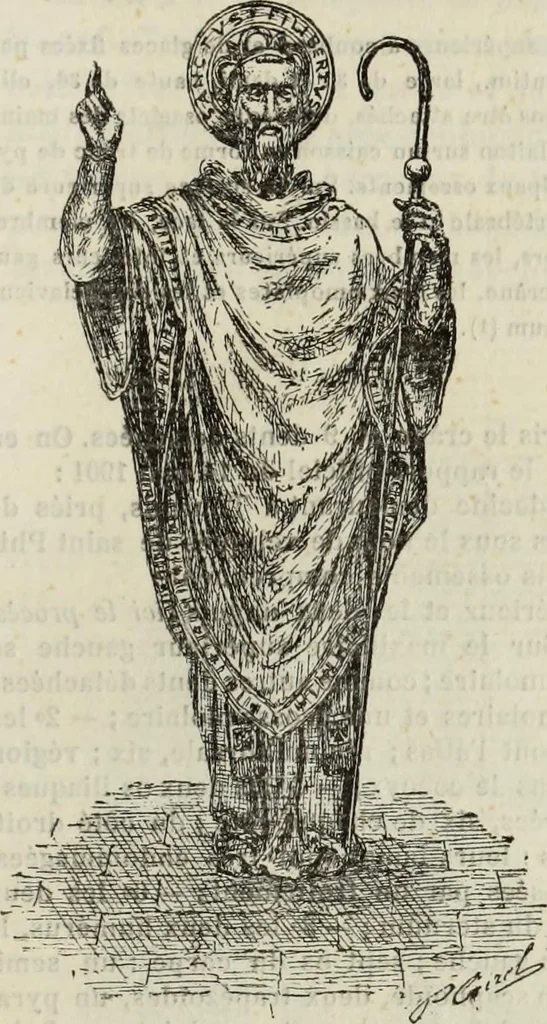 An illustration from Saint-Philibert de Tournus, 1905, leaf 482