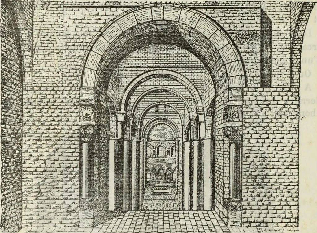 An illustration from Saint-Philibert de Tournus, 1905, leaf 555