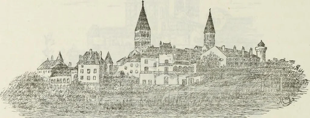 An illustration from Saint-Philibert de Tournus, 1905, leaf 595