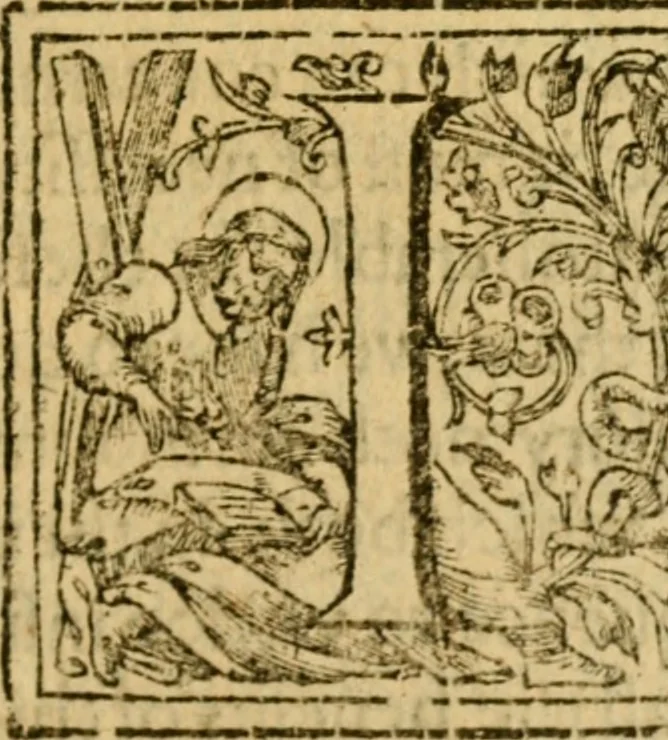 An illustration from The saints advantage : or, The well-fare of the faithfull, in the worst times. A sermon preached at the Hage the 18. of May, before the most high, and mighty Princesse, Elizabeth, by the grace of God, Queene of Bohemia ..., 1624, leaf 12
