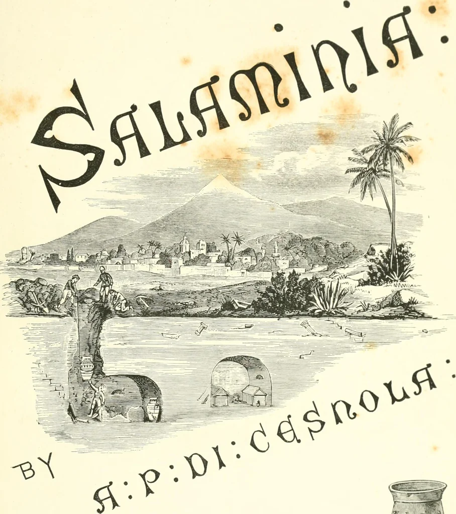 An illustration from Salaminia (Cyprus) : the history, treasures, & antiquities of Salamis in the island of Cyprus, 1882, leaf 8