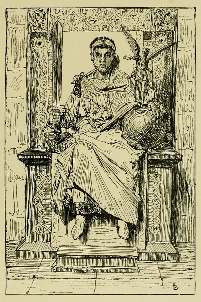 An illustration from The Salon; a collection of the choicest paintings recently executed by distinguished European artists .., 1881, leaf 81