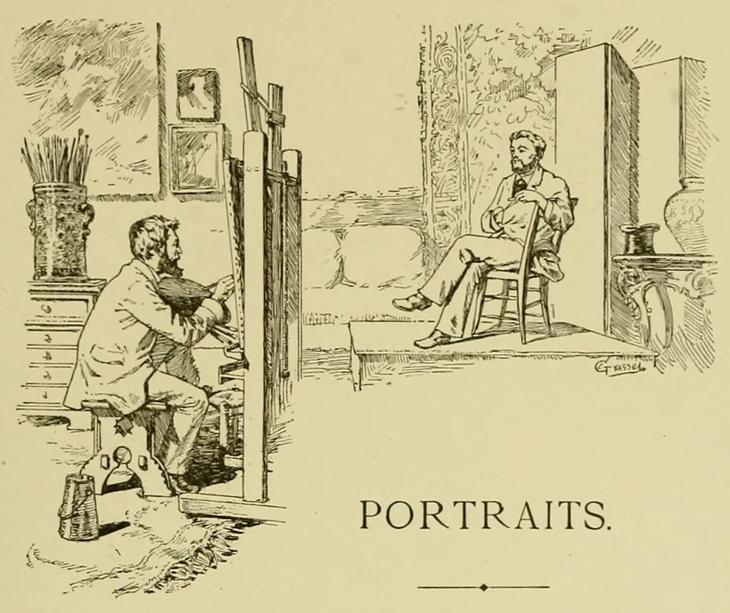 An illustration from The Salon; a collection of the choicest paintings recently executed by distinguished European artists .., 1881, leaf 75