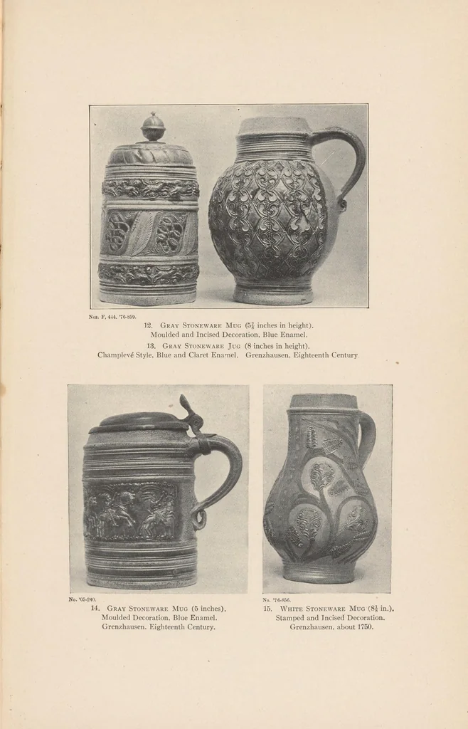 An illustration from Salt glazed stoneware : Germany, Flanders, England and the United States, 1907, leaf 39