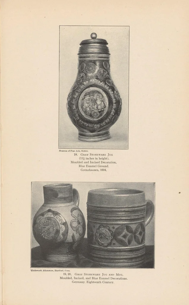 An illustration from Salt glazed stoneware : Germany, Flanders, England and the United States, 1907, leaf 43