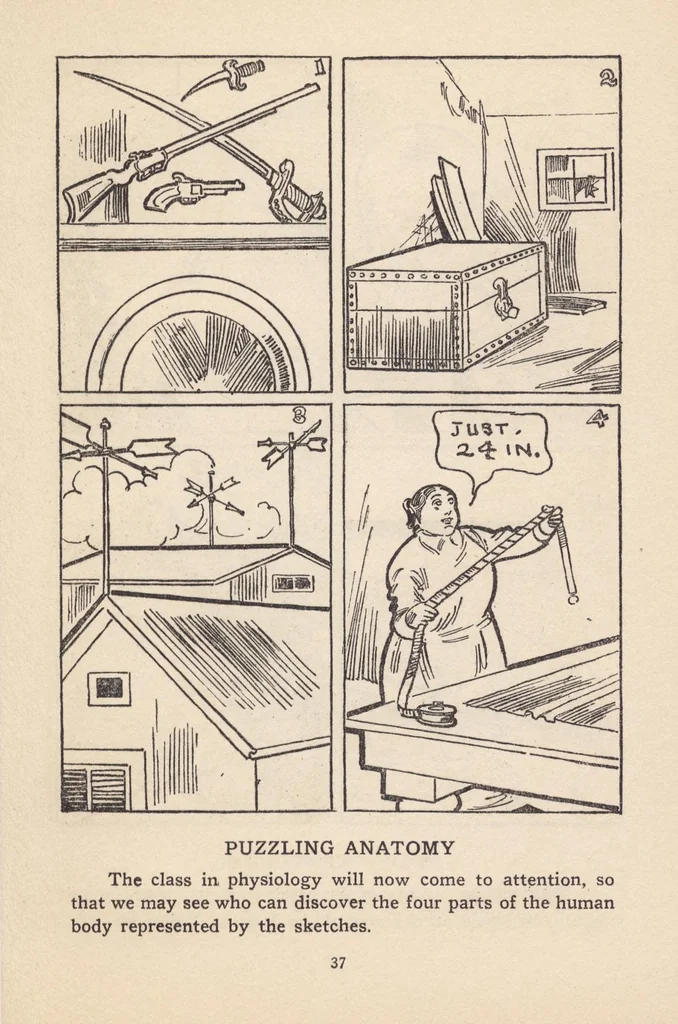 An illustration from Sam Loyd's Picture Puzzles With Answers 1924.Sam Loyd (Darwin-IA), 1924, leaf 46