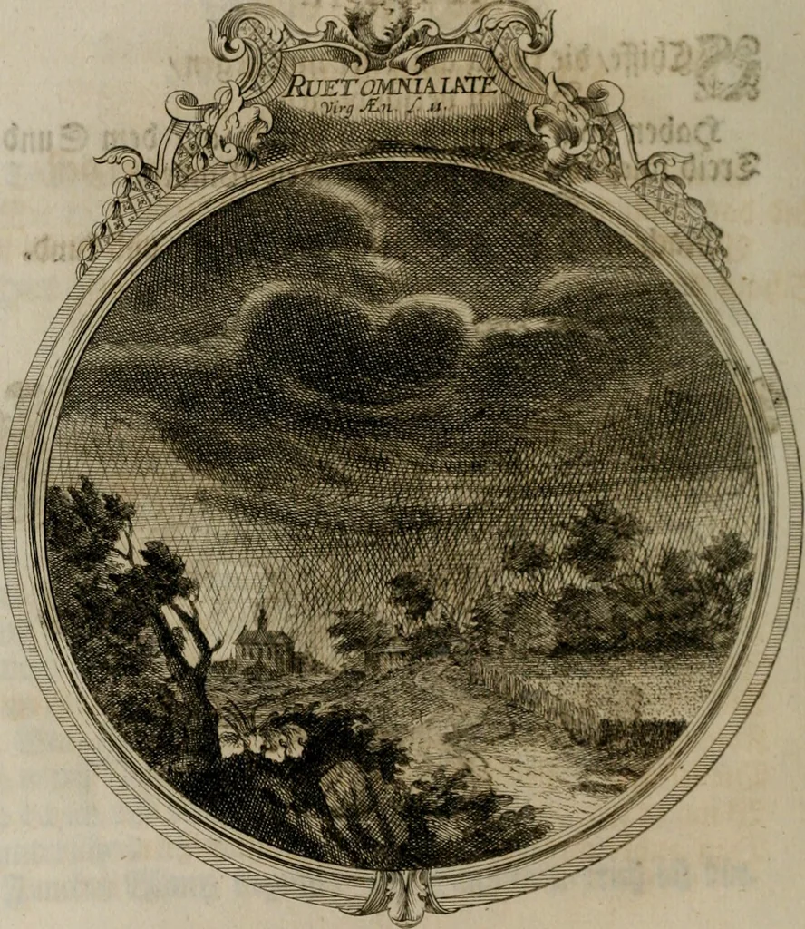 An illustration from Sammlung geist- und sinnreicher Gedancken uber verschiedene aus der Natur, Kunst, und Wissenschafften vorgestellte Sinn-Bilder : durch alle Gattungen der Hoch-Teutschen Reim-Kunst, theils zur Jugendsamen Lehr, und nutzlicher Gemüths-Ergötzung, theils zur angenehmen Gesang, 1749, leaf 109
