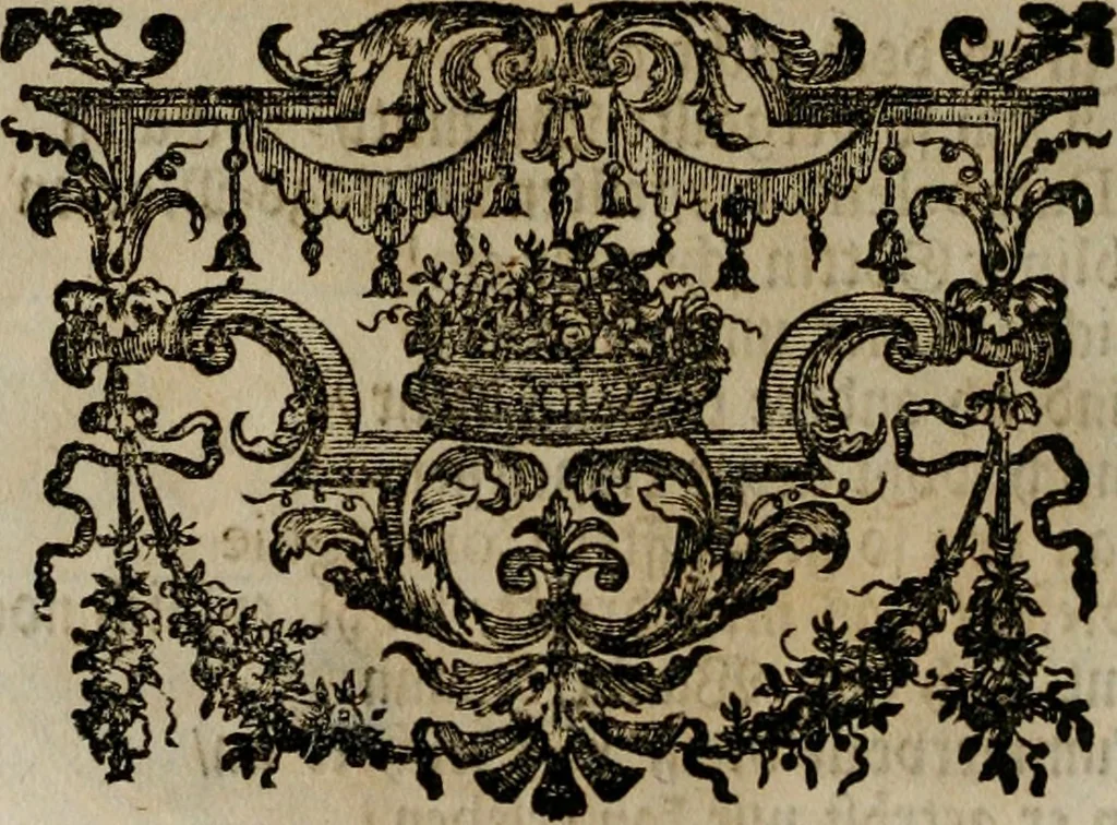 An illustration from Sammlung geist- und sinnreicher Gedancken uber verschiedene aus der Natur, Kunst, und Wissenschafften vorgestellte Sinn-Bilder : durch alle Gattungen der Hoch-Teutschen Reim-Kunst, theils zur Jugendsamen Lehr, und nutzlicher Gemüths-Ergötzung, theils zur angenehmen Gesang, 1749, leaf 111