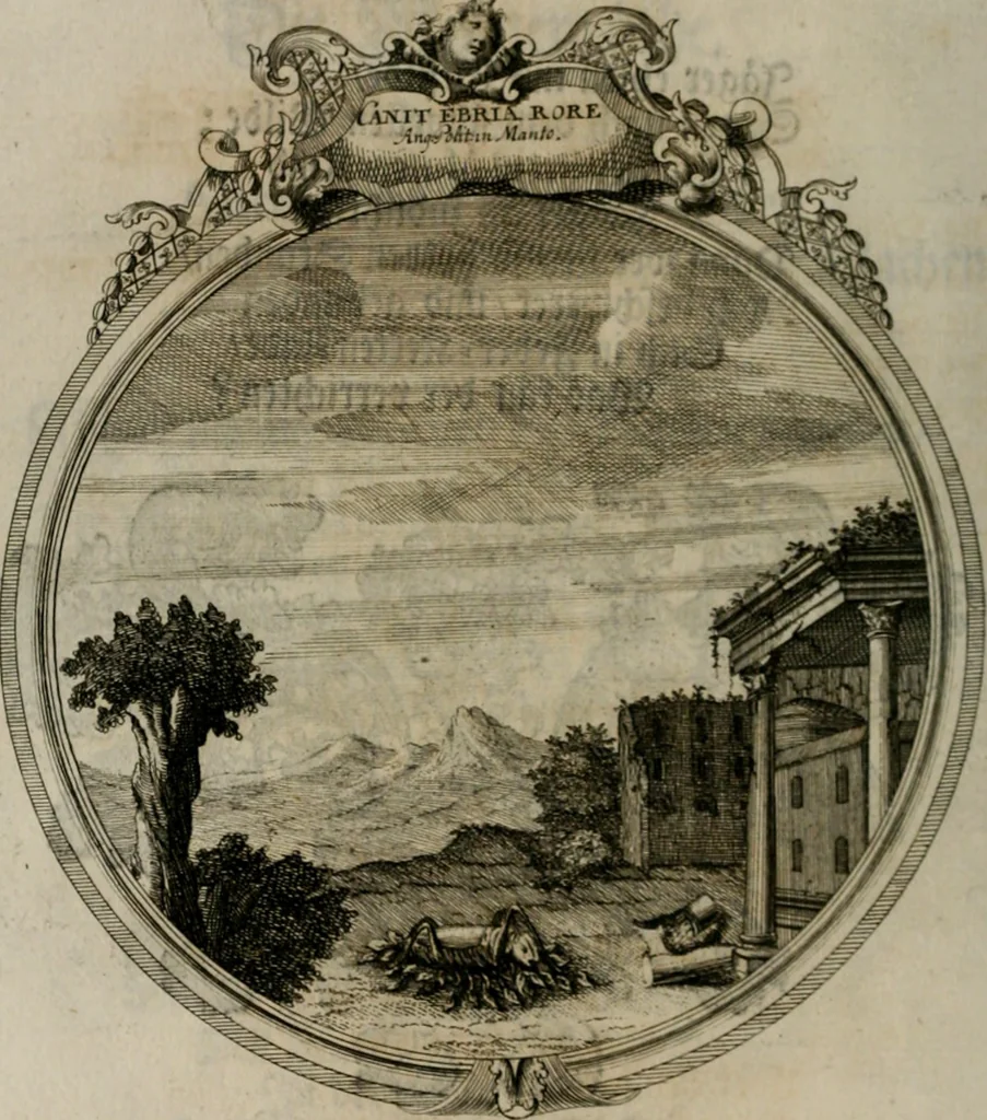An illustration from Sammlung geist- und sinnreicher Gedancken uber verschiedene aus der Natur, Kunst, und Wissenschafften vorgestellte Sinn-Bilder : durch alle Gattungen der Hoch-Teutschen Reim-Kunst, theils zur Jugendsamen Lehr, und nutzlicher Gemüths-Ergötzung, theils zur angenehmen Gesang, 1749, leaf 135
