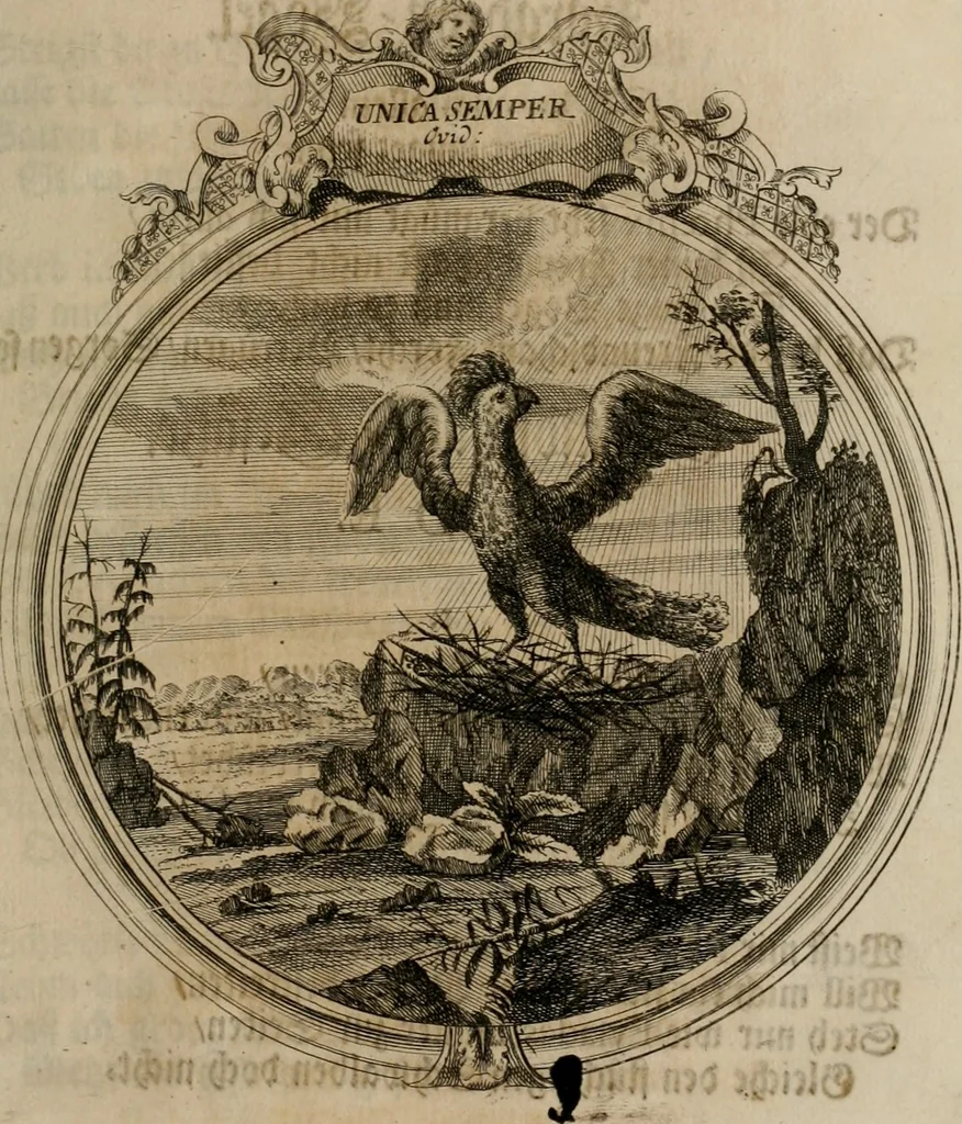 An illustration from Sammlung geist- und sinnreicher Gedancken uber verschiedene aus der Natur, Kunst, und Wissenschafften vorgestellte Sinn-Bilder : durch alle Gattungen der Hoch-Teutschen Reim-Kunst, theils zur Jugendsamen Lehr, und nutzlicher Gemüths-Ergötzung, theils zur angenehmen Gesang, 1749, leaf 168