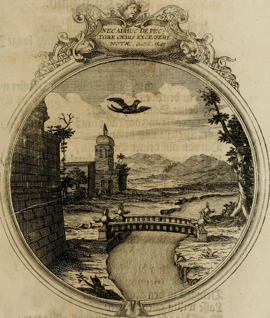 An illustration from Sammlung geist- und sinnreicher Gedancken uber verschiedene aus der Natur, Kunst, und Wissenschafften vorgestellte Sinn-Bilder : durch alle Gattungen der Hoch-Teutschen Reim-Kunst, theils zur Jugendsamen Lehr, und nutzlicher Gemüths-Ergötzung, theils zur angenehmen Gesang, 1749, leaf 178