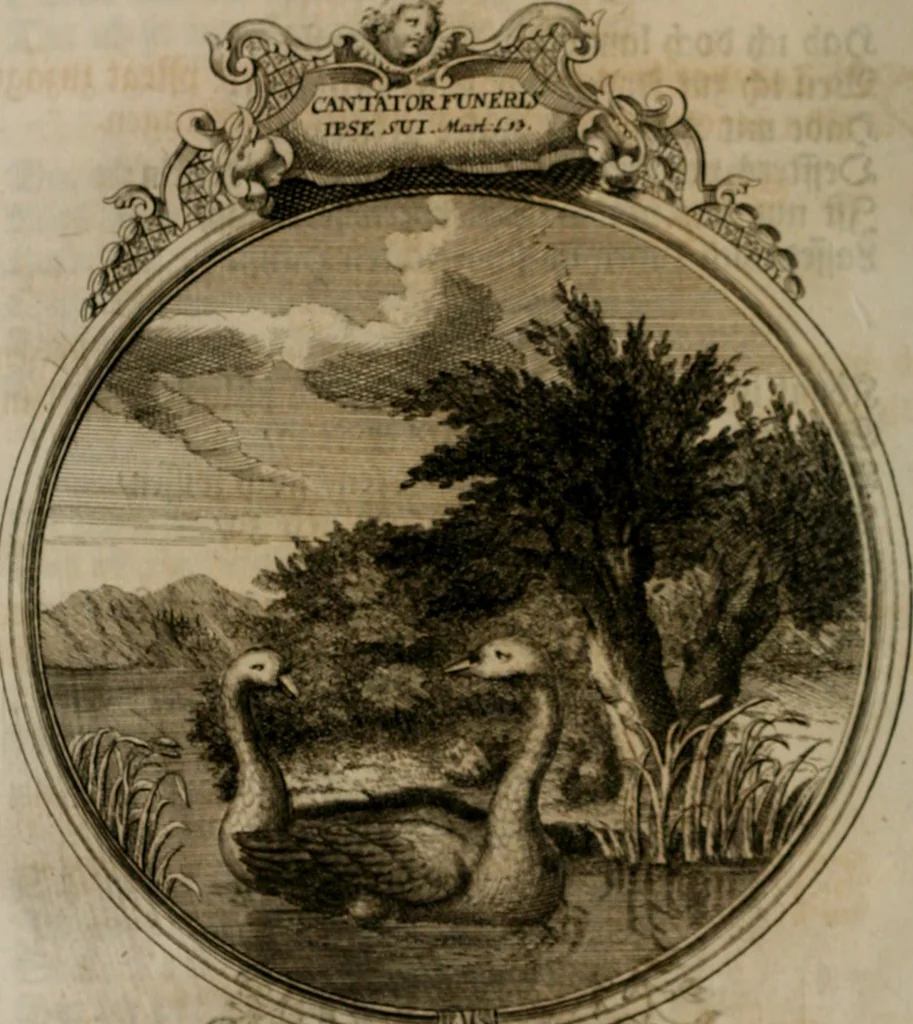 An illustration from Sammlung geist- und sinnreicher Gedancken uber verschiedene aus der Natur, Kunst, und Wissenschafften vorgestellte Sinn-Bilder : durch alle Gattungen der Hoch-Teutschen Reim-Kunst, theils zur Jugendsamen Lehr, und nutzlicher Gemüths-Ergötzung, theils zur angenehmen Gesang, 1749, leaf 189