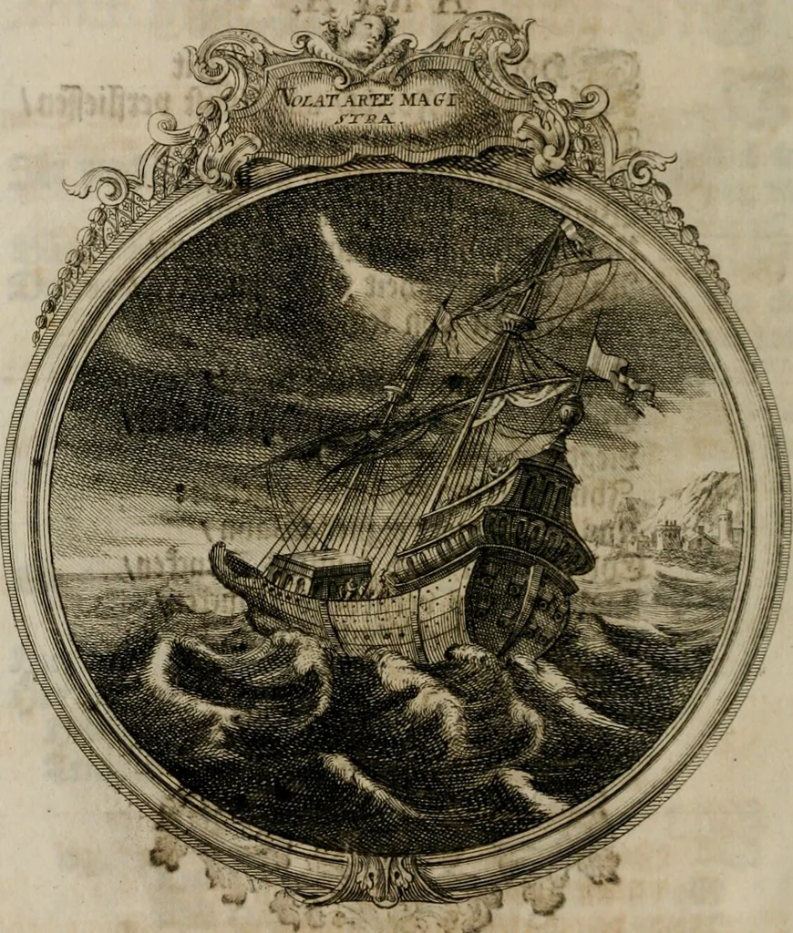 An illustration from Sammlung geist- und sinnreicher Gedancken uber verschiedene aus der Natur, Kunst, und Wissenschafften vorgestellte Sinn-Bilder : durch alle Gattungen der Hoch-Teutschen Reim-Kunst, theils zur Jugendsamen Lehr, und nutzlicher Gemüths-Ergötzung, theils zur angenehmen Gesang, 1749, leaf 19